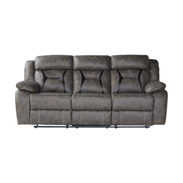 Red Barrel Studio® 86'' Upholstered Reclining Sofa Wayfair